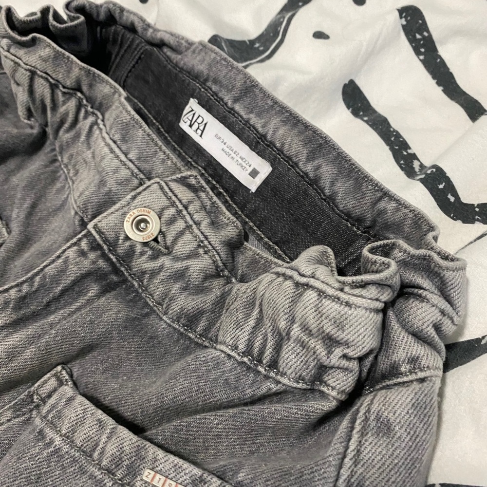 Zara baggy paper bag mom jeans z1975